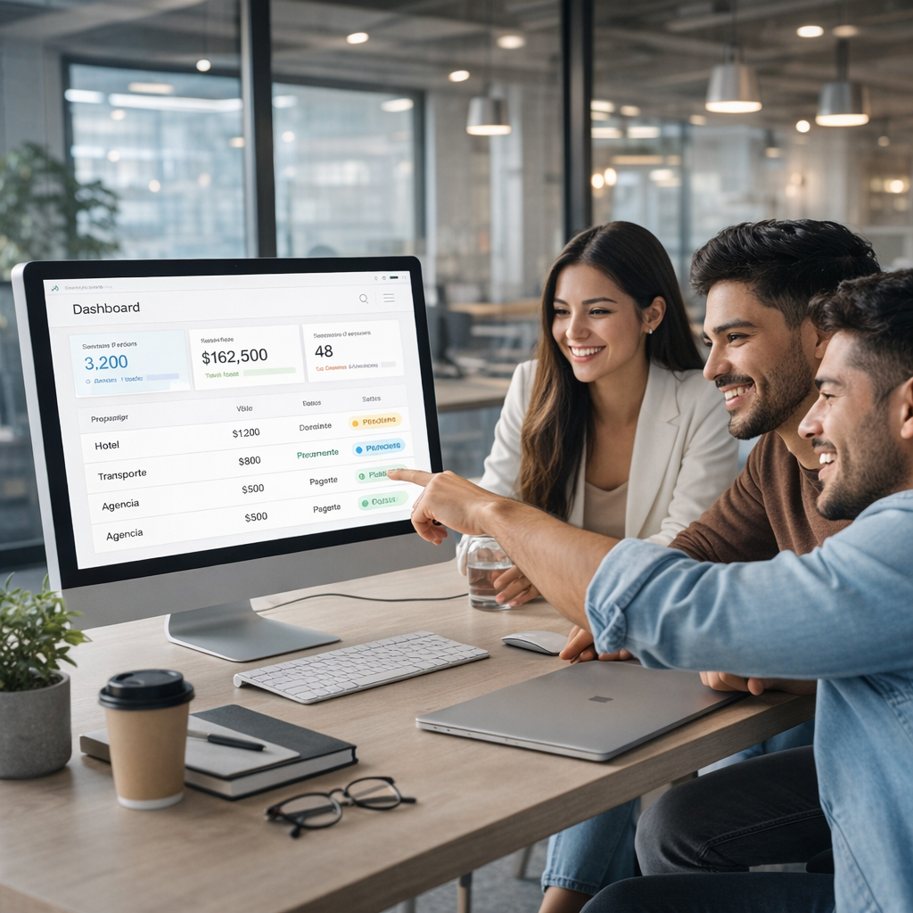 Equipo revisando el dashboard en tiempo real